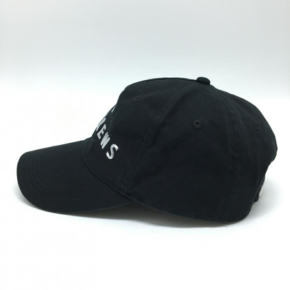 【美品】セントアンドリュース キャップ 黒×シルバー 立体ロゴ FR ゴルフウェア St ANDREWS