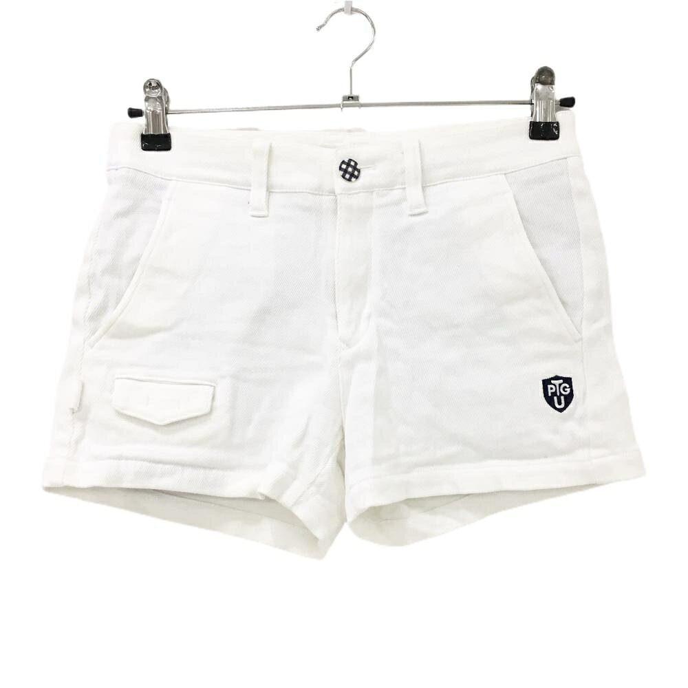 パーリーゲイツ ショートパンツ 白 ストレッチ レディース 0(S) ゴルフウェア PEARLY GATES