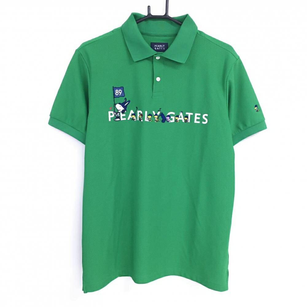 Rakuten - 【超美品】パーリーゲイツ×PEANUTS 半袖ポロシャツ グリーン うさ耳スヌーピー メンズ 6(XL) ゴルフウェア 2024年モデル PEARLY GATES