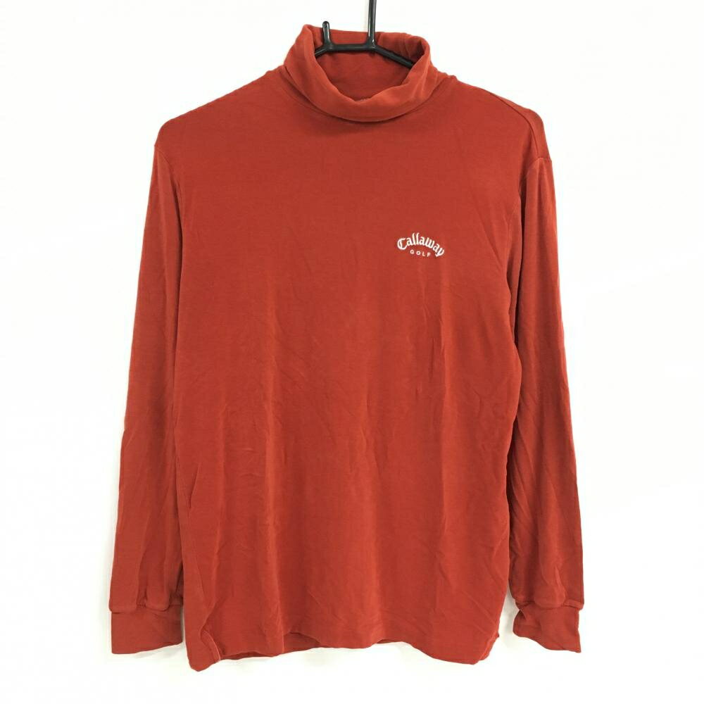 CALLAWAY - 【美品】キャロウェイ 長袖タートルネックシャツ レッド WARMSPORT ロゴ白 メンズ M ゴルフウェア Callaway
