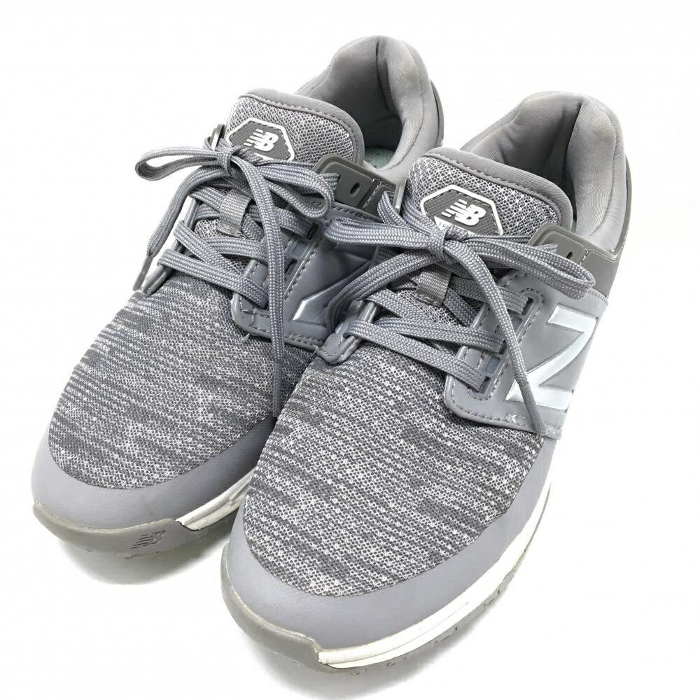 【美品】ニューバランス ゴルフシューズ 杢グレー WG4100GR スパイクレス レディース 23.0 ゴルフウェア New Balance
