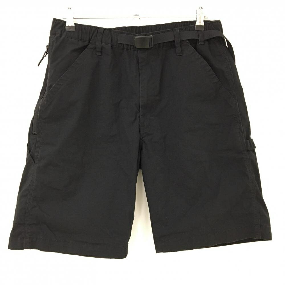 【美品】リー ハーフパンツ 黒 ウエストゴム メンズ XL ゴルフウェア Lee