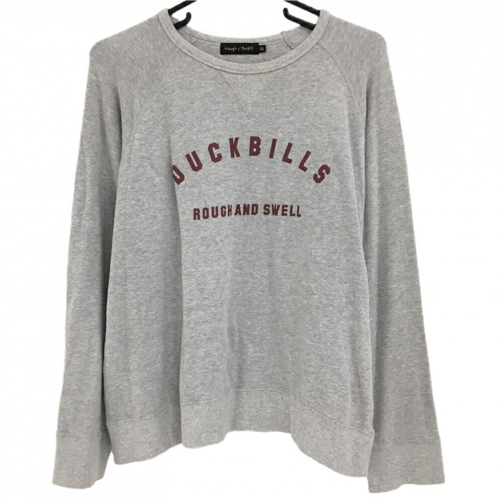 商品説明 ブランド rough＆swell アイテム トレーナー 表記サイズ XL ※海外サイズの場合もございます。必ず実寸サイズをご確認ください。 実寸サイズ 　ゆき丈：約82cm　身幅：約59cm　着丈：約57.5cm ※実寸サイズの採寸方法については、こちらをご覧ください。 ★実寸サイズは平台に平置きして外寸を測定しており、商品によっては若干の誤差が生じます。数cmの誤差は予めご了承くださいませ。 特徴・仕様 適応時期 春 ・ 秋 商品ランク B コメント ネック汚れ、全体的に毛羽立ち 商品ランク（ゴルフウェア） N 新品（タグ付き) S 新品未使用品（タグなし） A+ 使用感や汚れ等がない、または目立たない綺麗な中古品 A 使用感や汚れ等が少ない美品や良品 B+ 使用感や中小の汚れ等がある一般的な中古品 B 使用感や大中の汚れ等がある一般的な中古品 C 使用感や大中の汚れ、小さな穴等がある中古品 商品ランク（ゴルフシューズ） N 新品（タグ付き) S 新品未使用品（タグなし） A+ しわや汚れ等がない、または少ない綺麗な中古品 A しわや小さな汚れはあるが、使用感が少ない美品や良品 B+ しわや中小の汚れ、使用感がある一般的な中古品 B しわや大中の汚れ、使用感がある一般的な中古品 C しわや大中の汚れ、使用感がある中古品 D しわや大きな汚れ、使用感がある中古品 &nbsp;★A+～CランクはUSED品となりますので、神経質な方はご入札をお控えください。 &nbsp;★Nランクは新品商品ですが、一部保管時による汚れ等があります。商品説明や写真で必ずご確認ください。　