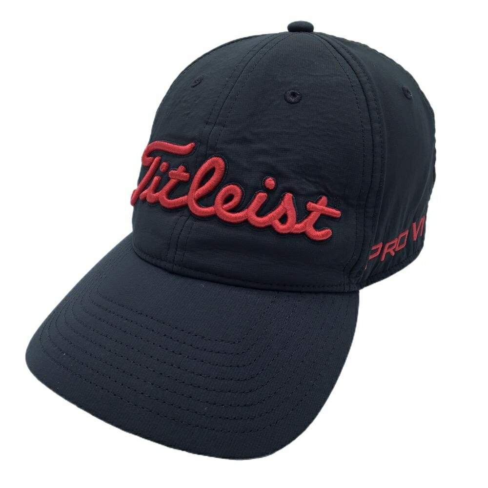Other - タイトリスト キャップ 黒×レッド フットジョイ 立体ロゴ刺しゅう フリー(57-59cm) ゴルフウェア TITLEIST