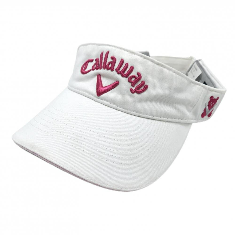 Other - キャロウェイ サンバイザー 白×ピンク 立体ロゴ FR ゴルフウェア Callaway