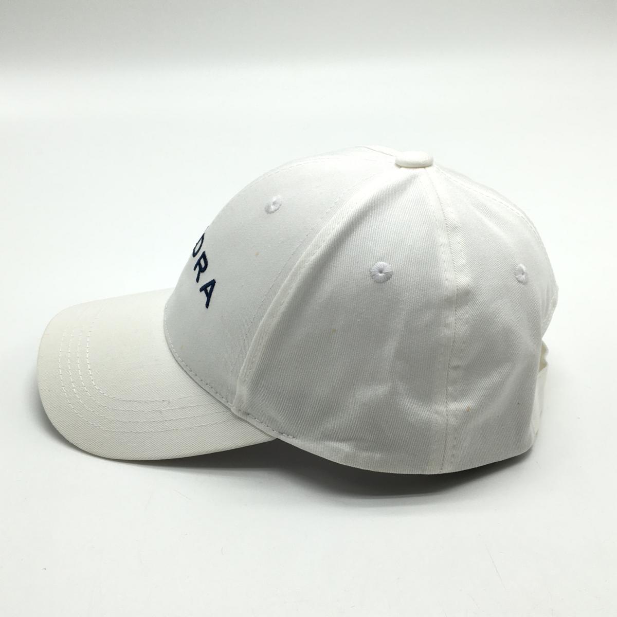 フィドラ キャップ 白×ネイビー ロゴ ゴルフウェア FIDRA