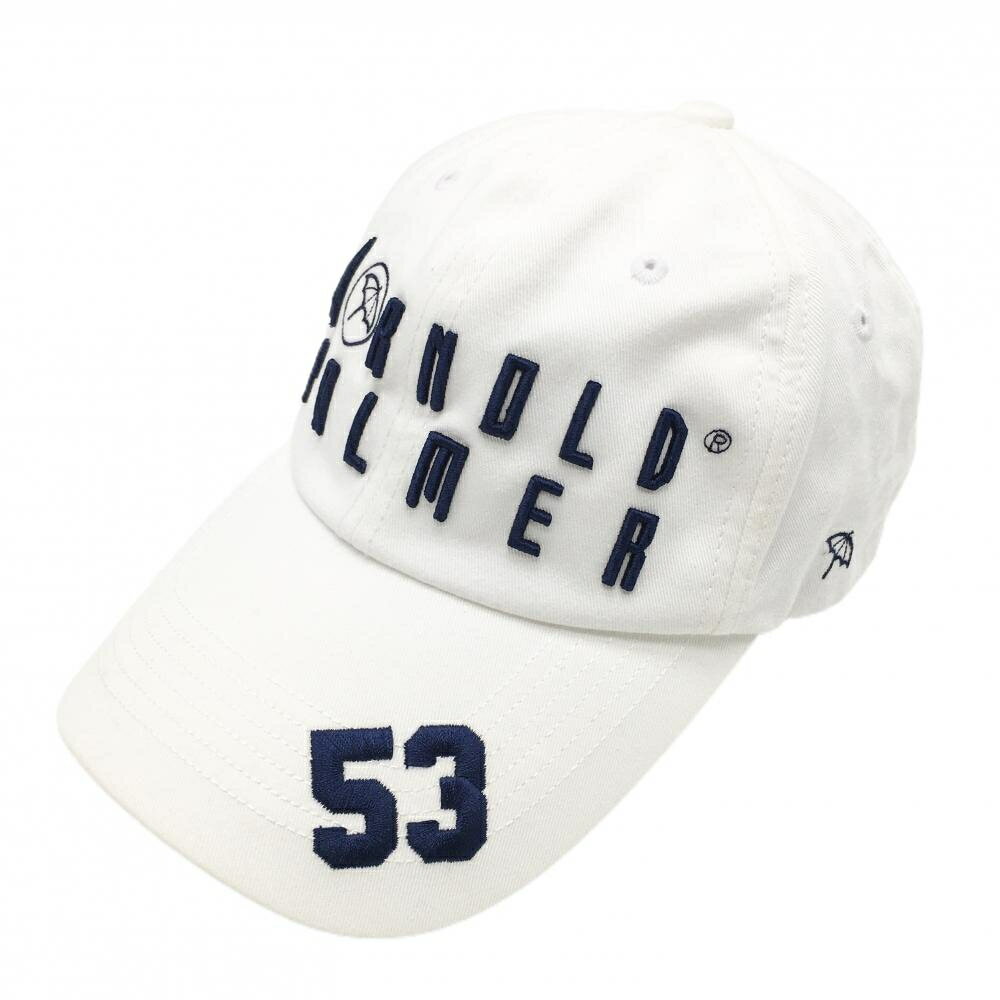 Men'S Wear - アーノルドパーマー キャップ 白×ネイビー ロゴ刺しゅう 57cm-59cm ゴルフウェア Arnold Palmer