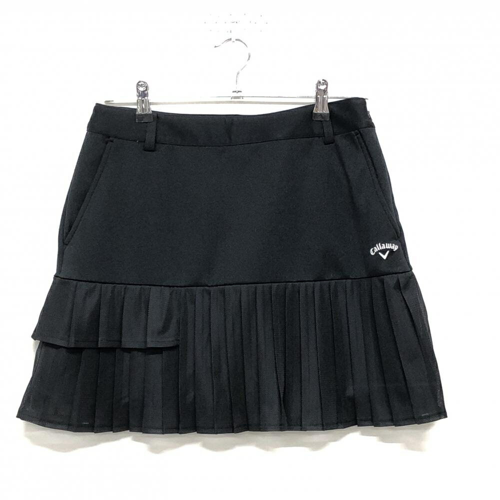 キャロウェイスカート黒裾メッシュプ...