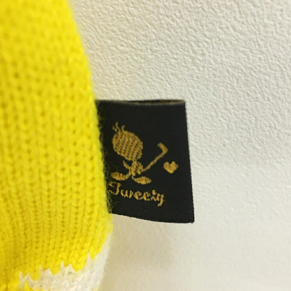 【未使用品】キャロウェイ×Tweety ベスト イエロー×白 スパンコール ウール混 レデ...