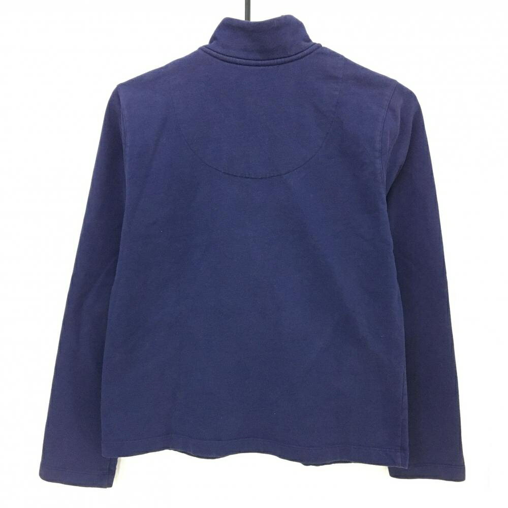 ラルフローレン ジャケット ネイビー×白 ポニー刺しゅう 裏微起毛 レディース M ゴルフウェア Ralph Lauren