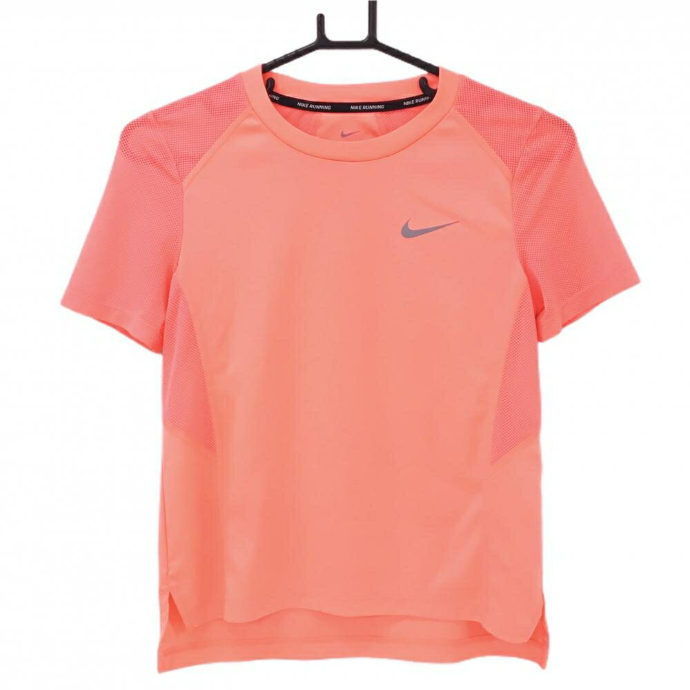 NIKE - 【超美品】ナイキ Tシャツ サーモンピンク ランニング DRI-FIT レディース S ゴルフウェア NIKE