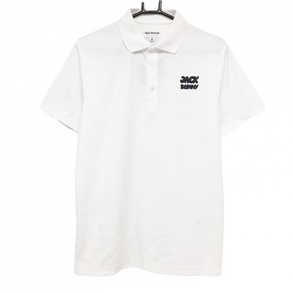 Other - 【新品】ジャックバニー 半袖ポロシャツ 白 ロゴ 吸水速乾 通気性 ストレッチ メンズ 5(L) ゴルフウェア 2025年モデル Jack Bunny