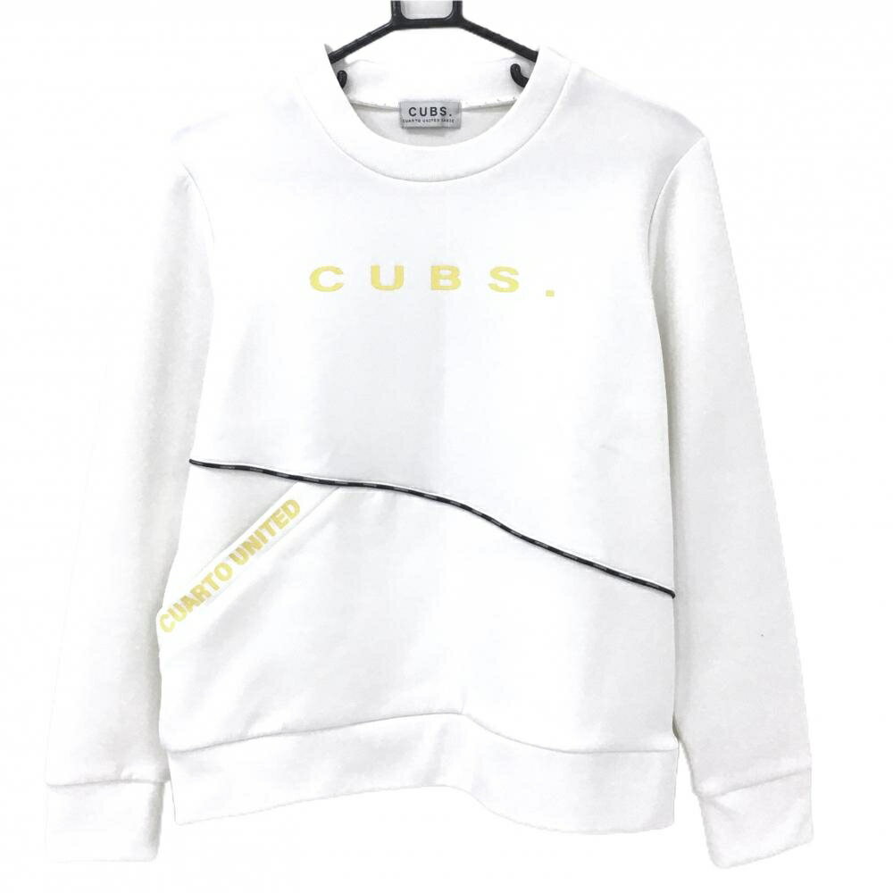 商品説明 ブランド CUARTO UNITED アイテム トレーナー 表記サイズ M ※海外サイズの場合もございます。必ず実寸サイズをご確認ください。 実寸サイズ 　身幅：約51cm　袖丈：約57cm　肩幅：約39.5cm　着丈：約56.5cm ※実寸サイズの採寸方法については、こちらをご覧ください。 ★実寸サイズは平台に平置きして外寸を測定しており、商品によっては若干の誤差が生じます。数cmの誤差は予めご了承くださいませ。 特徴・仕様 適応時期 春 ・ 秋 商品ランク A コメント 腹部糸引き小、裏毛羽立ち、袖点状汚れ 商品ランク（ゴルフウェア） N 新品（タグ付き) S 新品未使用品（タグなし） A+ 使用感や汚れ等がない、または目立たない綺麗な中古品 A 使用感や汚れ等が少ない美品や良品 B+ 使用感や中小の汚れ等がある一般的な中古品 B 使用感や大中の汚れ等がある一般的な中古品 C 使用感や大中の汚れ、小さな穴等がある中古品 商品ランク（ゴルフシューズ） N 新品（タグ付き) S 新品未使用品（タグなし） A+ しわや汚れ等がない、または少ない綺麗な中古品 A しわや小さな汚れはあるが、使用感が少ない美品や良品 B+ しわや中小の汚れ、使用感がある一般的な中古品 B しわや大中の汚れ、使用感がある一般的な中古品 C しわや大中の汚れ、使用感がある中古品 D しわや大きな汚れ、使用感がある中古品 &nbsp;★A+～CランクはUSED品となりますので、神経質な方はご入札をお控えください。 &nbsp;★Nランクは新品商品ですが、一部保管時による汚れ等があります。商品説明や写真で必ずご確認ください。　