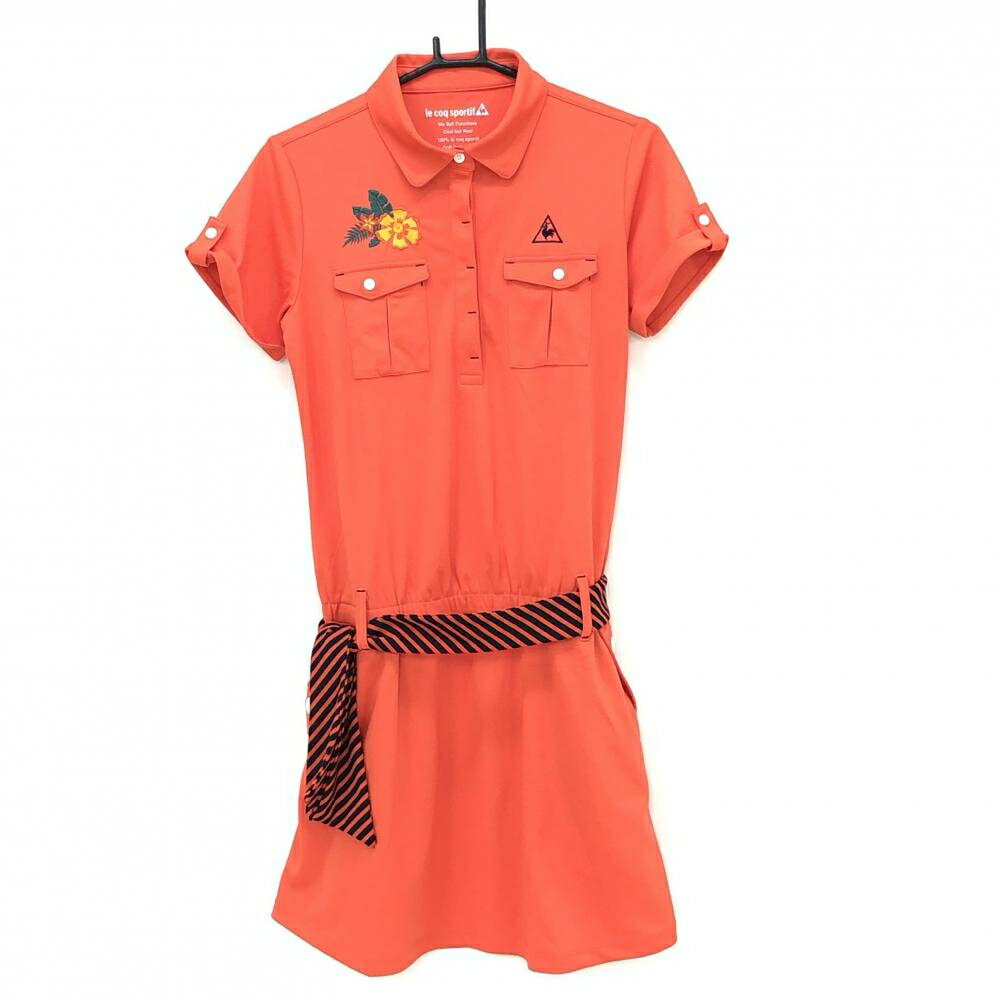 商品説明 ブランド le coq sportif アイテム 半袖ポロワンピース 表記サイズ LL ※海外サイズの場合もございます。必ず実寸サイズをご確認ください。 実寸サイズ 　身幅：約49cm　袖丈：約16cm　肩幅：約38.5cm　着丈：約93cm ※実寸サイズの採寸方法については、こちらをご覧ください。 ★実寸サイズは平台に平置きして外寸を測定しており、商品によっては若干の誤差が生じます。数cmの誤差は予めご了承くださいませ。 特徴・仕様 適応時期 春 ・ 夏 商品ランク A コメント サイド・ウエスト・スカート糸引き小 商品ランク（ゴルフウェア） N 新品（タグ付き) S 新品未使用品（タグなし） A+ 使用感や汚れ等がない、または目立たない綺麗な中古品 A 使用感や汚れ等が少ない美品や良品 B+ 使用感や中小の汚れ等がある一般的な中古品 B 使用感や大中の汚れ等がある一般的な中古品 C 使用感や大中の汚れ、小さな穴等がある中古品 商品ランク（ゴルフシューズ） N 新品（タグ付き) S 新品未使用品（タグなし） A+ しわや汚れ等がない、または少ない綺麗な中古品 A しわや小さな汚れはあるが、使用感が少ない美品や良品 B+ しわや中小の汚れ、使用感がある一般的な中古品 B しわや大中の汚れ、使用感がある一般的な中古品 C しわや大中の汚れ、使用感がある中古品 D しわや大きな汚れ、使用感がある中古品 &nbsp;★A+～CランクはUSED品となりますので、神経質な方はご入札をお控えください。 &nbsp;★Nランクは新品商品ですが、一部保管時による汚れ等があります。商品説明や写真で必ずご確認ください。　