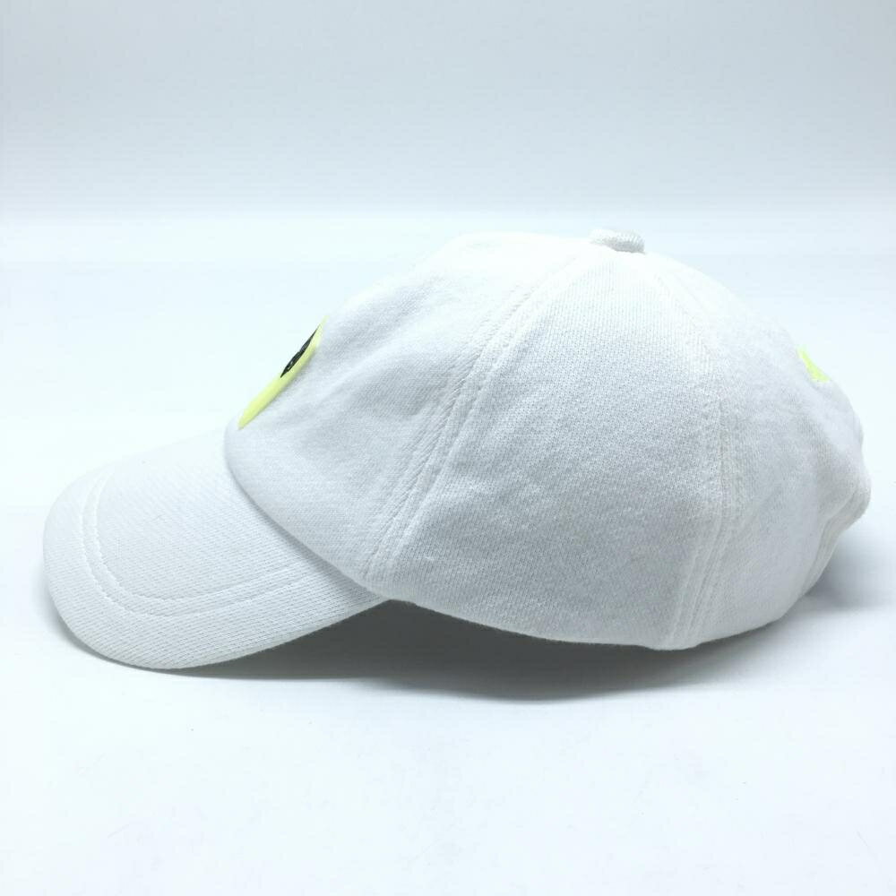【美品】ビームスゴルフ キャップ 白 シリコンロゴ コットン100％ ゴルフウェア BEAMS GOLF