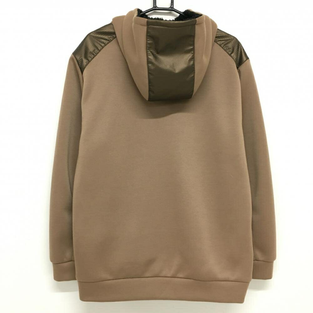 ダンスウィズドラゴン ジップパーカー ブラウン フード裏ボア 一部合皮 ジャケット2 メンズ 5(2XL) ゴルフウェア Dance With Dragon