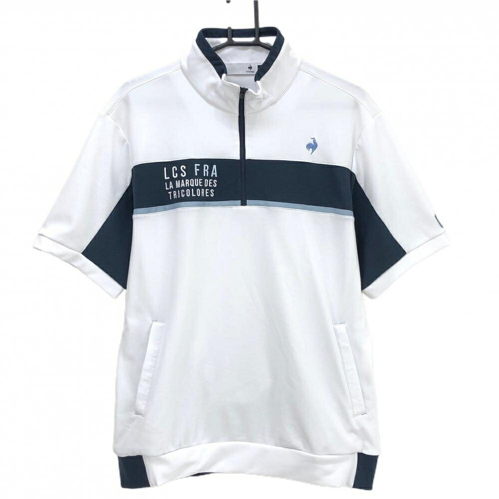 商品説明 ブランド le coq sportif アイテム 半袖ブルゾン 表記サイズ LL ※海外サイズの場合もございます。必ず実寸サイズをご確認ください。 実寸サイズ 　身幅：約56cm　袖丈：約25cm　肩幅：約49cm　着丈：約71cm ※実寸サイズの採寸方法については、こちらをご覧ください。 ★実寸サイズは平台に平置きして外寸を測定しており、商品によっては若干の誤差が生じます。数cmの誤差は予めご了承くださいませ。 特徴・仕様 適応時期 春 ・ 夏 商品ランク A コメント 腹部糸引き小、後ろ汚れ小、内側汚れ 商品ランク（ゴルフウェア） N 新品（タグ付き) S 新品未使用品（タグなし） A+ 使用感や汚れ等がない、または目立たない綺麗な中古品 A 使用感や汚れ等が少ない美品や良品 B+ 使用感や中小の汚れ等がある一般的な中古品 B 使用感や大中の汚れ等がある一般的な中古品 C 使用感や大中の汚れ、小さな穴等がある中古品 商品ランク（ゴルフシューズ） N 新品（タグ付き) S 新品未使用品（タグなし） A+ しわや汚れ等がない、または少ない綺麗な中古品 A しわや小さな汚れはあるが、使用感が少ない美品や良品 B+ しわや中小の汚れ、使用感がある一般的な中古品 B しわや大中の汚れ、使用感がある一般的な中古品 C しわや大中の汚れ、使用感がある中古品 D しわや大きな汚れ、使用感がある中古品 &nbsp;★A+～CランクはUSED品となりますので、神経質な方はご入札をお控えください。 &nbsp;★Nランクは新品商品ですが、一部保管時による汚れ等があります。商品説明や写真で必ずご確認ください。　