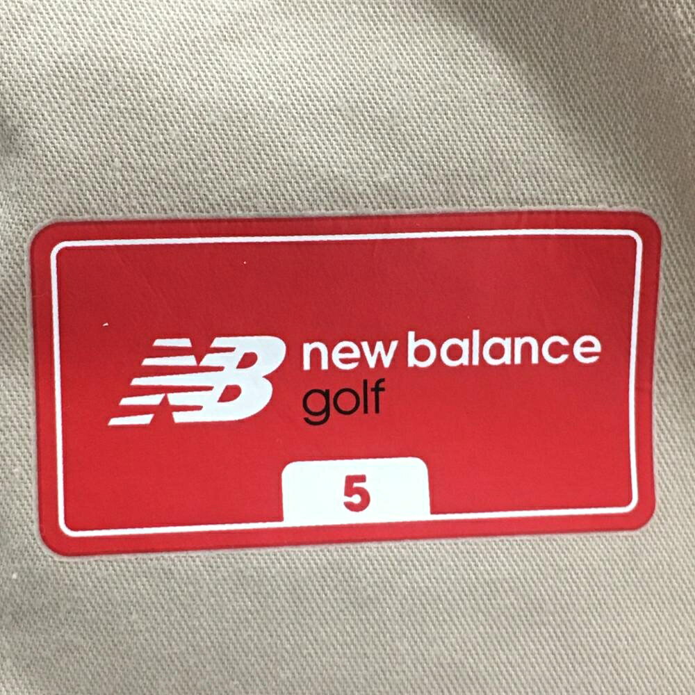 レオナード 楽天市場店の【美品】ニューバランスゴルフ パンツ 白×グレー ナイロン混 ストレッチ メンズ 5(L) ゴルフウェア New Balance｜アングル3