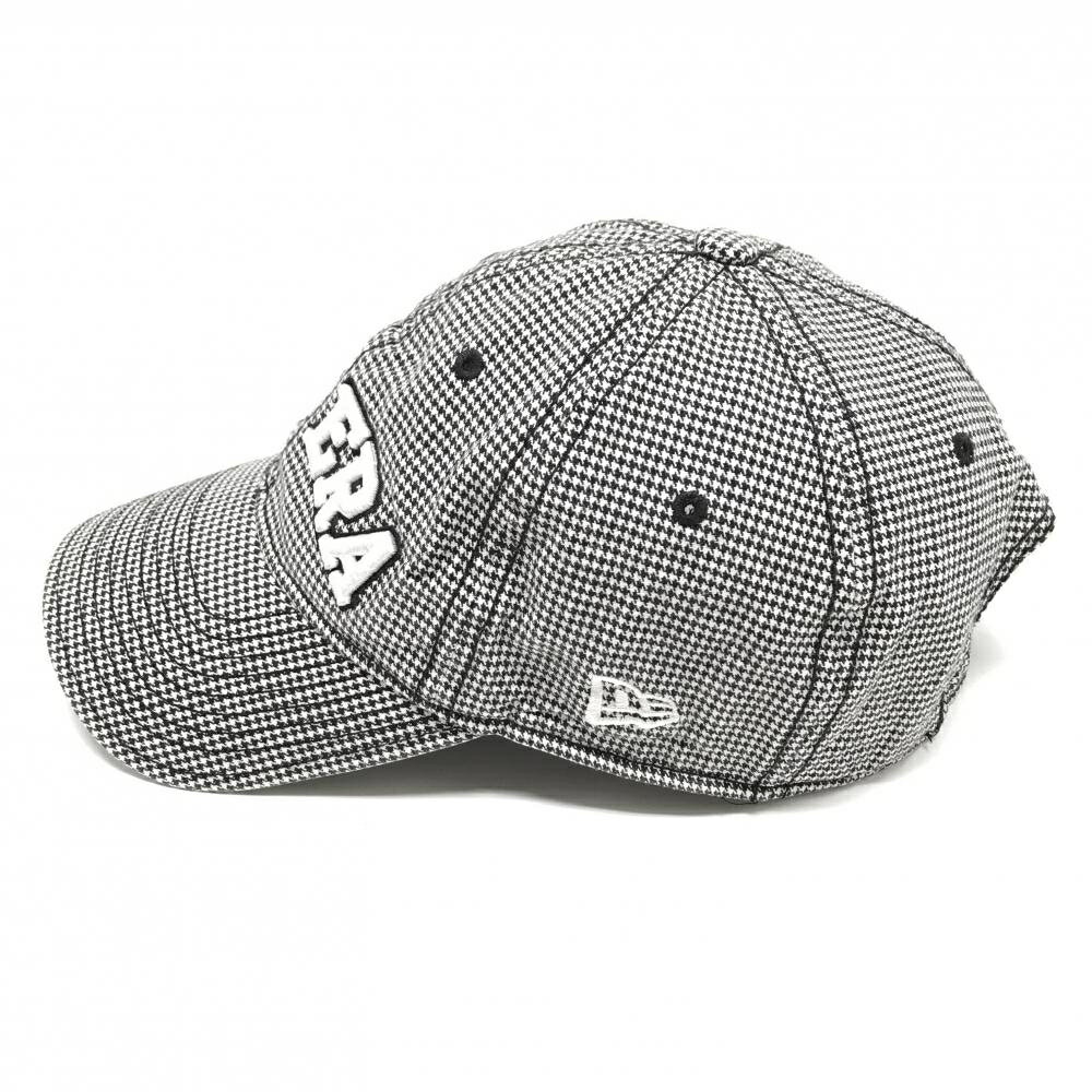 ニューエラ キャップ 黒×白 千鳥格子 ゴルフウェア New Era