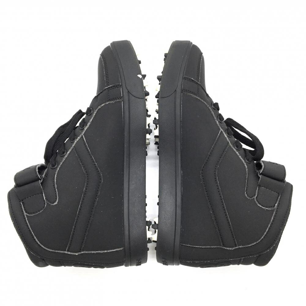 【美品】パーリーゲイツ ゴルフシューズ 黒 053-9292002 ハイカット スパイクレス レディース 23.0 ゴルフウェア PEARLY GATES