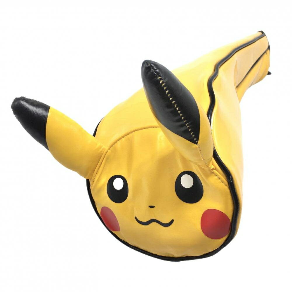 Driver - 【美品】ポケモン ヘッドカバー(DR) イエロー×黒 ピカチュウ エナメル ドライバー ゴルフ Pokemon