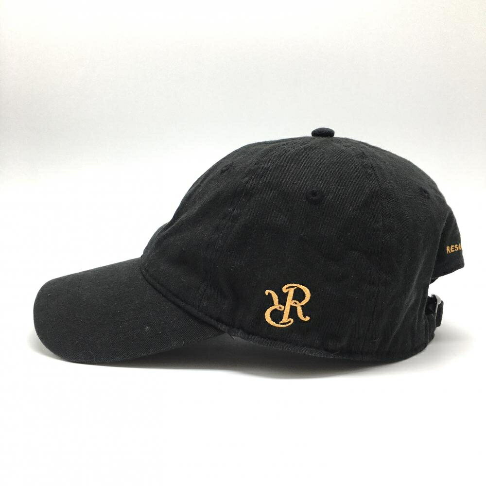 レザレクション キャップ 黒 つば裏総柄 ロゴ刺しゅう ONE SIZE ゴルフウェア Resurrection
