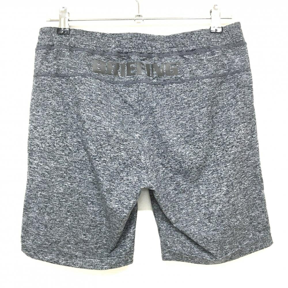 【超美品】ブリーフィング ハーフパンツ 杢黒 ストレッチ ウエストゴム レディース ゴルフウェア BRIEFING