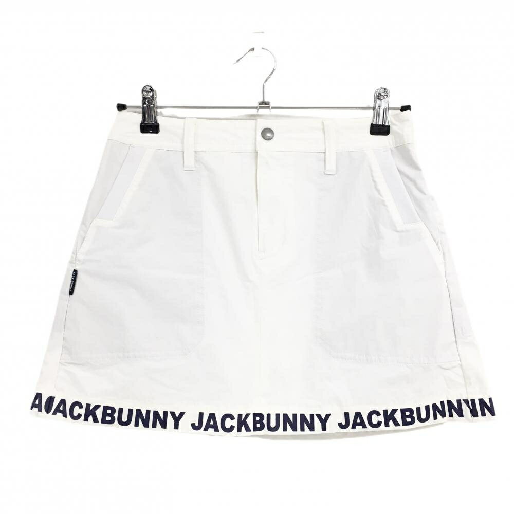 ジャックバニー スカート 白 ストレッチ ナイロン混 内側インナーパンツ レディース 1(M) ゴルフウェア Jack Bunny