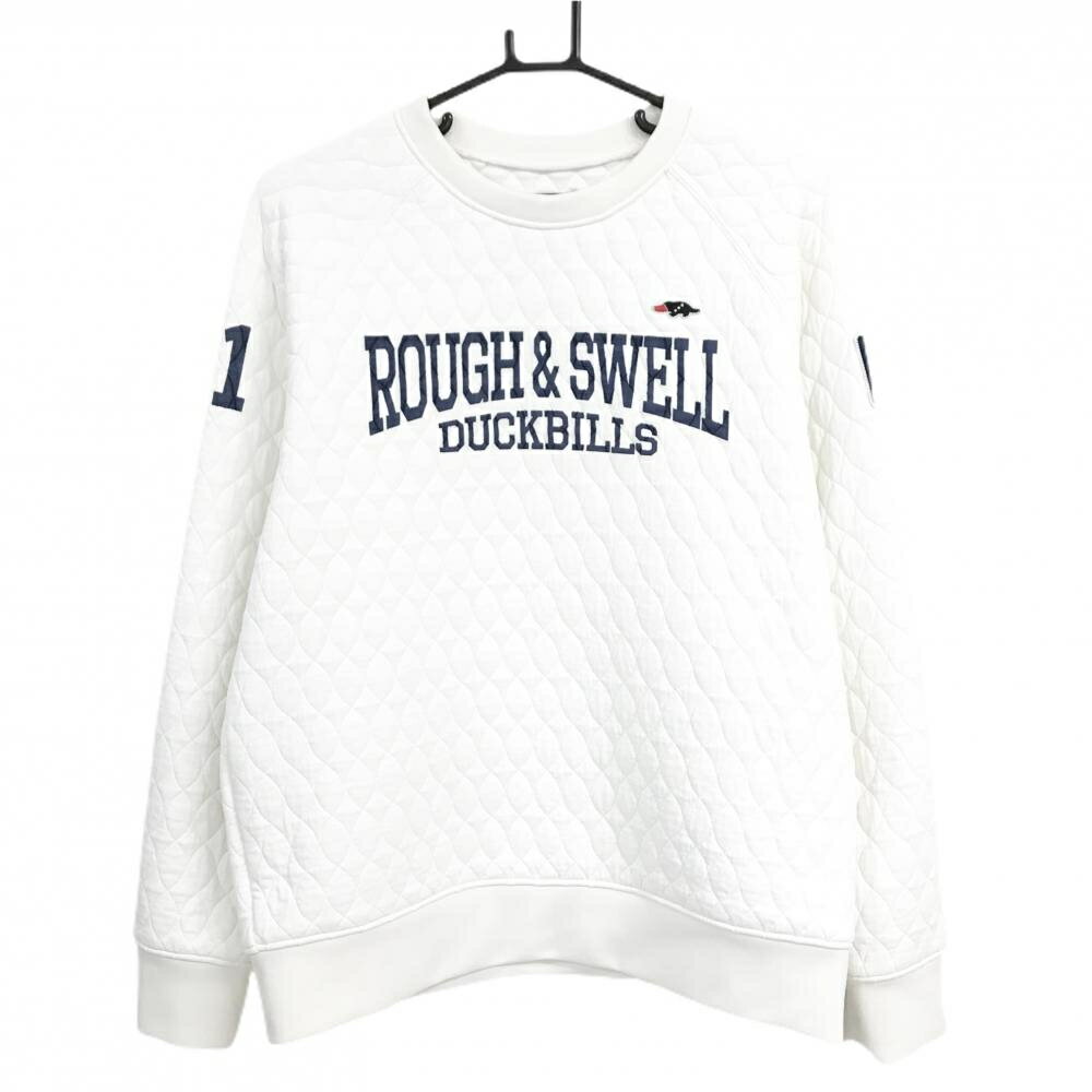 商品説明 ブランド rough＆swell アイテム トレーナー 表記サイズ L ※海外サイズの場合もございます。必ず実寸サイズをご確認ください。 実寸サイズ 　ゆき丈：約88cm　身幅：約58.5cm　着丈：約64.5cm ※実寸サイズの採寸方法については、こちらをご覧ください。 ★実寸サイズは平台に平置きして外寸を測定しており、商品によっては若干の誤差が生じます。数cmの誤差は予めご了承くださいませ。 特徴・仕様 適応時期 春 ・ 秋 商品ランク A コメント 袖口・後ろネック汚れ 商品ランク（ゴルフウェア） N 新品（タグ付き) S 新品未使用品（タグなし） A+ 使用感や汚れ等がない、または目立たない綺麗な中古品 A 使用感や汚れ等が少ない美品や良品 B+ 使用感や中小の汚れ等がある一般的な中古品 B 使用感や大中の汚れ等がある一般的な中古品 C 使用感や大中の汚れ、小さな穴等がある中古品 商品ランク（ゴルフシューズ） N 新品（タグ付き) S 新品未使用品（タグなし） A+ しわや汚れ等がない、または少ない綺麗な中古品 A しわや小さな汚れはあるが、使用感が少ない美品や良品 B+ しわや中小の汚れ、使用感がある一般的な中古品 B しわや大中の汚れ、使用感がある一般的な中古品 C しわや大中の汚れ、使用感がある中古品 D しわや大きな汚れ、使用感がある中古品 &nbsp;★A+～CランクはUSED品となりますので、神経質な方はご入札をお控えください。 &nbsp;★Nランクは新品商品ですが、一部保管時による汚れ等があります。商品説明や写真で必ずご確認ください。　