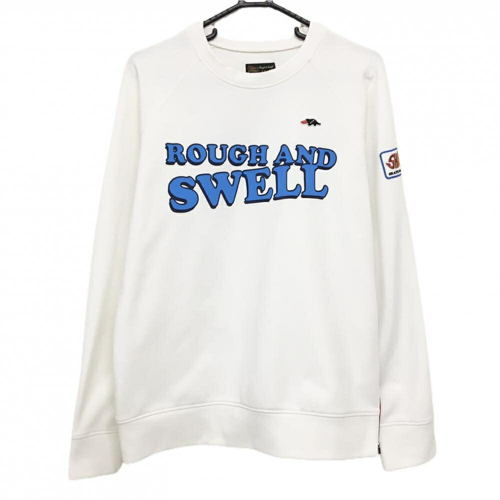 商品説明 ブランド rough＆swell アイテム トレーナー 表記サイズ L ※海外サイズの場合もございます。必ず実寸サイズをご確認ください。 実寸サイズ 　ゆき丈：約89.5cm　身幅：約59.5cm　着丈：約67.5cm ※実寸サイズの採寸方法については、こちらをご覧ください。 ★実寸サイズは平台に平置きして外寸を測定しており、商品によっては若干の誤差が生じます。数cmの誤差は予めご了承くださいませ。 特徴・仕様 適応時期 春 ・ 秋 商品ランク B+ コメント 袖口・袖・フロントロゴ横・裾汚れ 商品ランク（ゴルフウェア） N 新品（タグ付き) S 新品未使用品（タグなし） A+ 使用感や汚れ等がない、または目立たない綺麗な中古品 A 使用感や汚れ等が少ない美品や良品 B+ 使用感や中小の汚れ等がある一般的な中古品 B 使用感や大中の汚れ等がある一般的な中古品 C 使用感や大中の汚れ、小さな穴等がある中古品 商品ランク（ゴルフシューズ） N 新品（タグ付き) S 新品未使用品（タグなし） A+ しわや汚れ等がない、または少ない綺麗な中古品 A しわや小さな汚れはあるが、使用感が少ない美品や良品 B+ しわや中小の汚れ、使用感がある一般的な中古品 B しわや大中の汚れ、使用感がある一般的な中古品 C しわや大中の汚れ、使用感がある中古品 D しわや大きな汚れ、使用感がある中古品 &nbsp;★A+～CランクはUSED品となりますので、神経質な方はご入札をお控えください。 &nbsp;★Nランクは新品商品ですが、一部保管時による汚れ等があります。商品説明や写真で必ずご確認ください。　