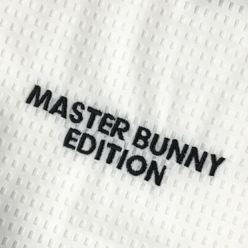 【超美品】マスターバニー 半袖ハイネックシャツ 白 凹凸生地 ロゴ黒 メンズ 4(M) ...
