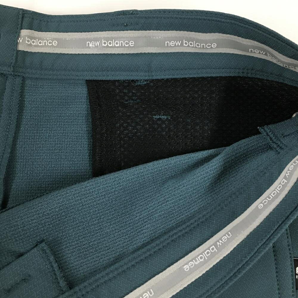 【美品】ニューバランスゴルフ パンツ グリーン ロゴ刺しゅう 裏起毛 メンズ 4(M) ...