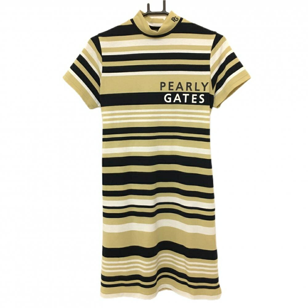 商品説明 ブランド PEARLY GATES アイテム 半袖ハイネック ワンピース 表記サイズ 1 ※海外サイズの場合もございます。必ず実寸サイズをご確認ください。 実寸サイズ 　身幅：約43cm　袖丈：約16.5cm　肩幅：約36cm　着丈：約87.5cm ※実寸サイズの採寸方法については、こちらをご覧ください。 ★実寸サイズは平台に平置きして外寸を測定しており、商品によっては若干の誤差が生じます。数cmの誤差は予めご了承くださいませ。 特徴・仕様 ボーダー ウエストドローコード　2024年モデル 適応時期 春 ・ 夏 商品ランク A コメント 背面裾付近毛羽立ち 商品ランク（ゴルフウェア） N 新品（タグ付き) S 新品未使用品（タグなし） A+ 使用感や汚れ等がない、または目立たない綺麗な中古品 A 使用感や汚れ等が少ない美品や良品 B+ 使用感や中小の汚れ等がある一般的な中古品 B 使用感や大中の汚れ等がある一般的な中古品 C 使用感や大中の汚れ、小さな穴等がある中古品 商品ランク（ゴルフシューズ） N 新品（タグ付き) S 新品未使用品（タグなし） A+ しわや汚れ等がない、または少ない綺麗な中古品 A しわや小さな汚れはあるが、使用感が少ない美品や良品 B+ しわや中小の汚れ、使用感がある一般的な中古品 B しわや大中の汚れ、使用感がある一般的な中古品 C しわや大中の汚れ、使用感がある中古品 D しわや大きな汚れ、使用感がある中古品 &nbsp;★A+～CランクはUSED品となりますので、神経質な方はご入札をお控えください。 &nbsp;★Nランクは新品商品ですが、一部保管時による汚れ等があります。商品説明や写真で必ずご確認ください。　
