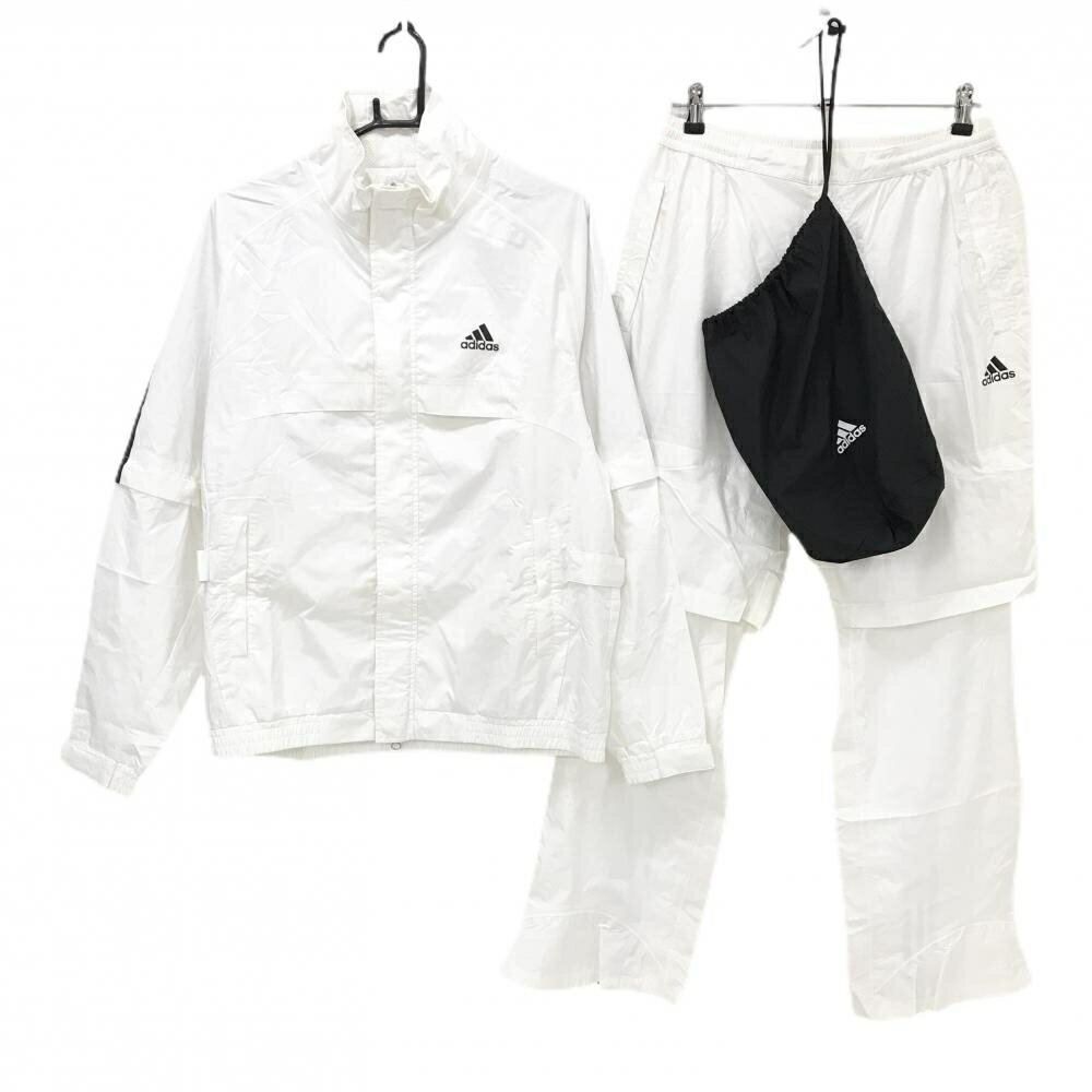 商品説明 ブランド adidas アイテム レインウェア 表記サイズ L/G ※海外サイズの場合もございます。必ず実寸サイズをご確認ください。 実寸サイズ 　ゆき丈：約54/90cm　身幅：約59cm　着丈：約68cm　パンツ　ウエスト：約38cm　股上：約31cm　股下：約77cm　もも幅：約30cm　裾幅：約27cm ※実寸サイズの採寸方法については、こちらをご覧ください。 ★実寸サイズは平台に平置きして外寸を測定しており、商品によっては若干の誤差が生じます。数cmの誤差は予めご了承くださいませ。 特徴・仕様 収納袋付　 適応時期 通年 商品ランク A+ コメント ネック薄汚れ小 商品ランク（ゴルフウェア） N 新品（タグ付き) S 新品未使用品（タグなし） A+ 使用感や汚れ等がない、または目立たない綺麗な中古品 A 使用感や汚れ等が少ない美品や良品 B+ 使用感や中小の汚れ等がある一般的な中古品 B 使用感や大中の汚れ等がある一般的な中古品 C 使用感や大中の汚れ、小さな穴等がある中古品 商品ランク（ゴルフシューズ） N 新品（タグ付き) S 新品未使用品（タグなし） A+ しわや汚れ等がない、または少ない綺麗な中古品 A しわや小さな汚れはあるが、使用感が少ない美品や良品 B+ しわや中小の汚れ、使用感がある一般的な中古品 B しわや大中の汚れ、使用感がある一般的な中古品 C しわや大中の汚れ、使用感がある中古品 D しわや大きな汚れ、使用感がある中古品 &nbsp;★A+～CランクはUSED品となりますので、神経質な方はご入札をお控えください。 &nbsp;★Nランクは新品商品ですが、一部保管時による汚れ等があります。商品説明や写真で必ずご確認ください。　