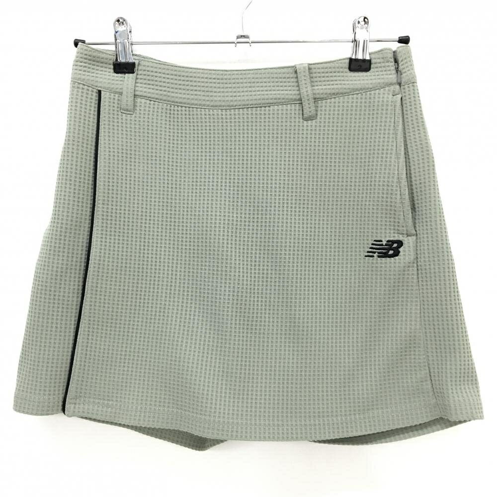 Culotte - 【超美品】ニューバランスゴルフ キュロットスカート カーキ 格子柄織生地 レディース 0(S) ゴルフウェア 2025年モデル New Balance
