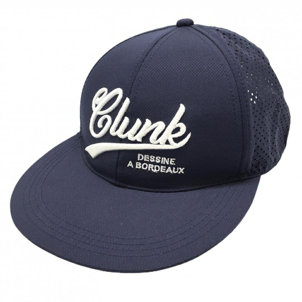 Other - 【超美品】クランク キャップ ネイビー×白 パンチング ロゴ刺しゅう FREE ゴルフウェア CLUNK