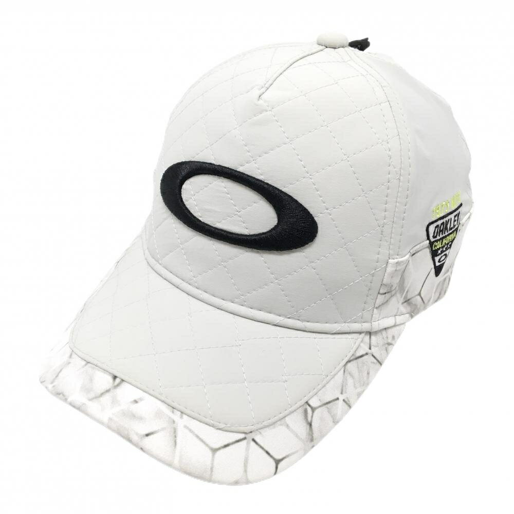 【新品】オークリー キャップ ライトグレー キルティング 縁総柄 吸汗速乾 抗菌防臭 ゴルフウェア Oakley