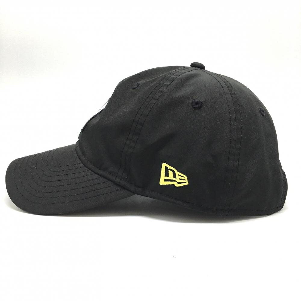 【美品】ビームスゴルフ×ニューエラ キャップ 黒 ロゴワッペン ゴルフウェア BEAMS GOLF