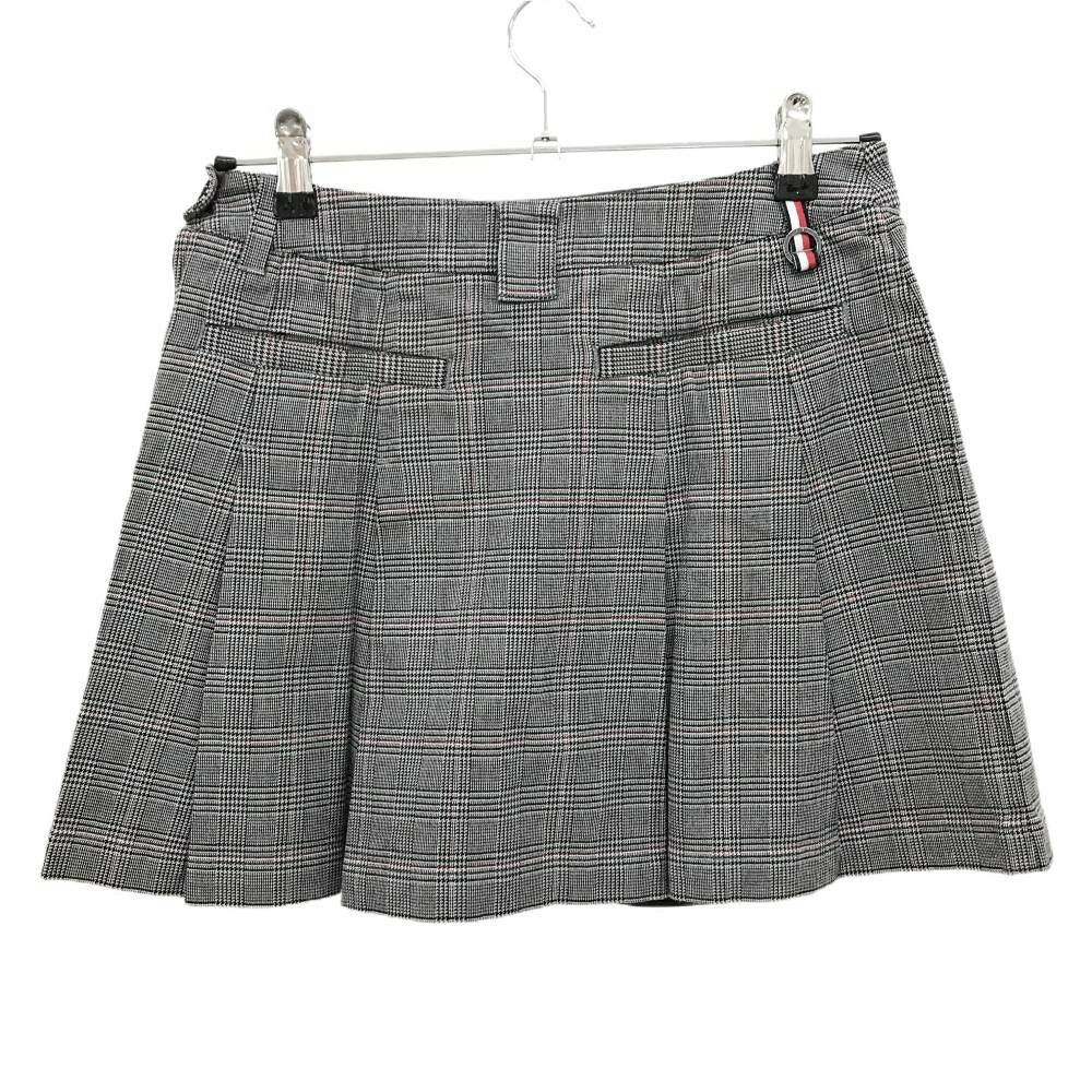 【超美品】トミーヒルフィガー スカート グレー×黒×レッド チェック レディース (M) ゴルフウェア Tommy Hilfiger Golf