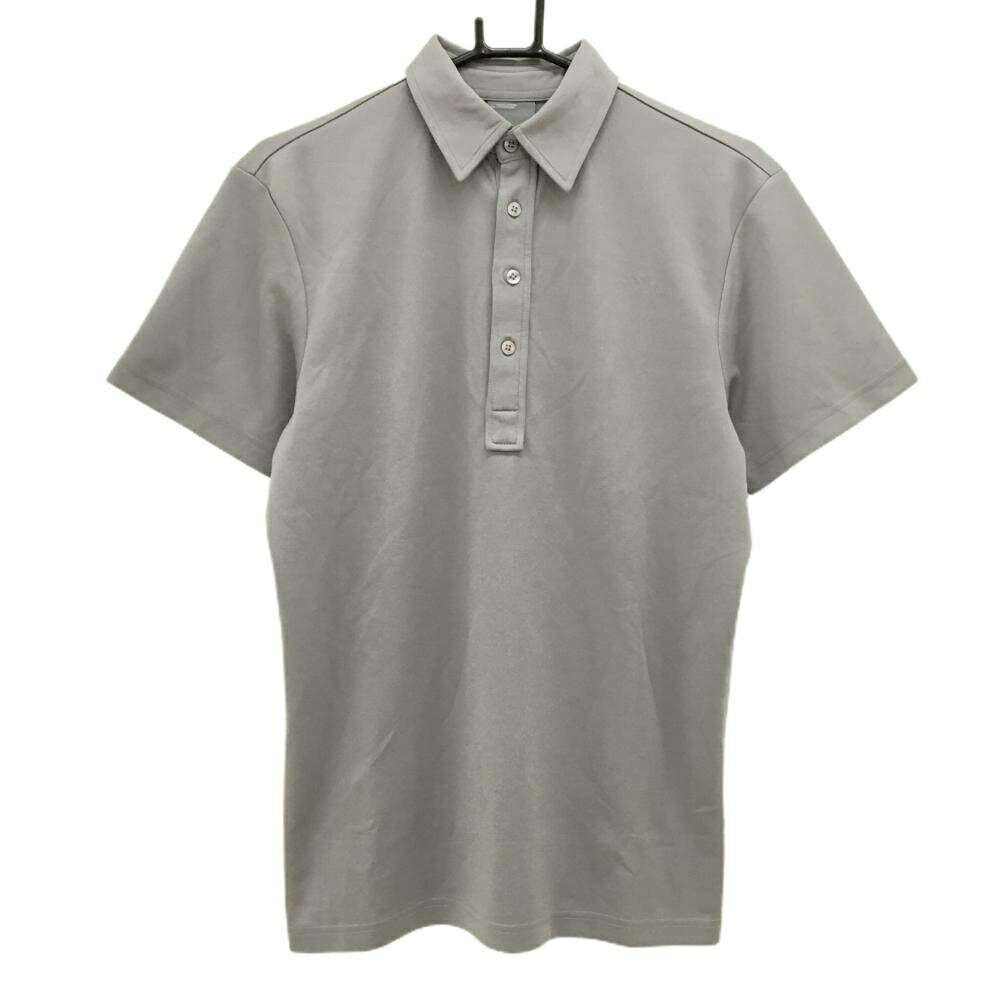 Polo Shirt - 【当店ポイント10倍！楽天スーパーセール期間限定】ジェイリンドバーグ 半袖ポロシャツ グレー×白 後ろビッグロゴ メンズ S ゴルフウェア J．LINDEBERG