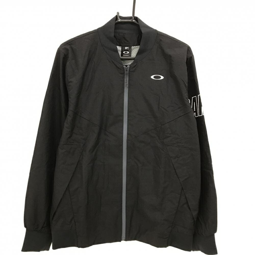 OAKLEY - 【新品】オークリー ジャケット 黒×白 裏微起毛 撥水 防風 メンズ L ゴルフウェア Oakley