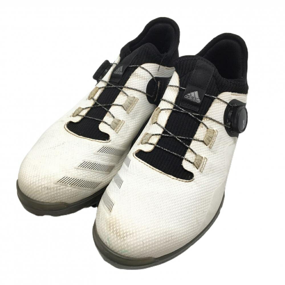 ADIDAS - アディダス ゴルフシューズ 白×黒 FZ1032 ダイヤル式 BOA アルファフレックス21 メンズ 25.0 ゴルフウェア adidas