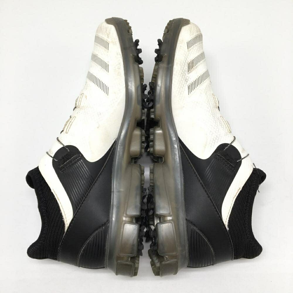 アディダス ゴルフシューズ 白×黒 FZ1032 ダイヤル式 BOA アルファフレックス21 メンズ 25.0 ゴルフウェア adidas