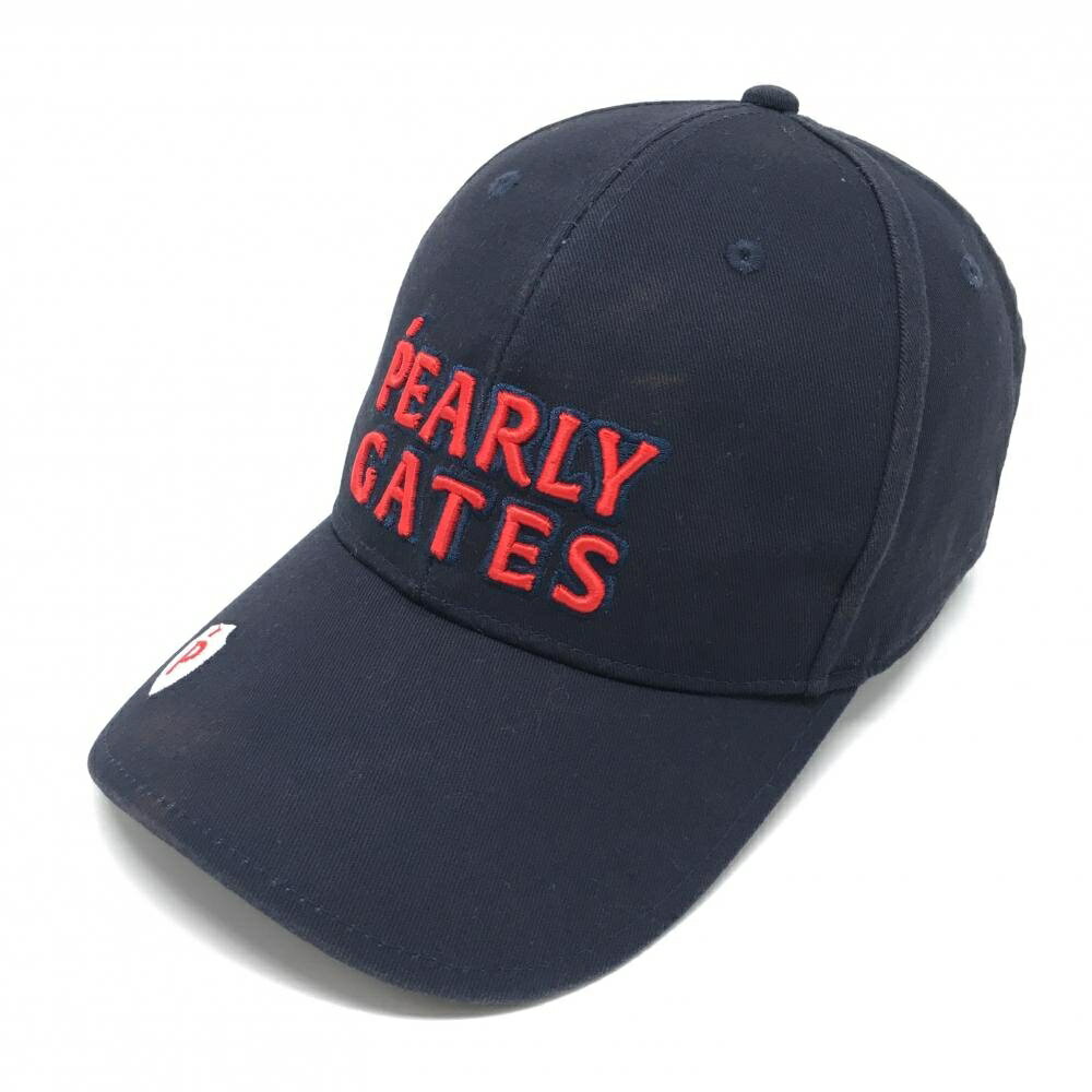 Other - パーリーゲイツ キャップ ネイビー×レッド ロゴ刺しゅう FR ゴルフウェア PEARLY GATES