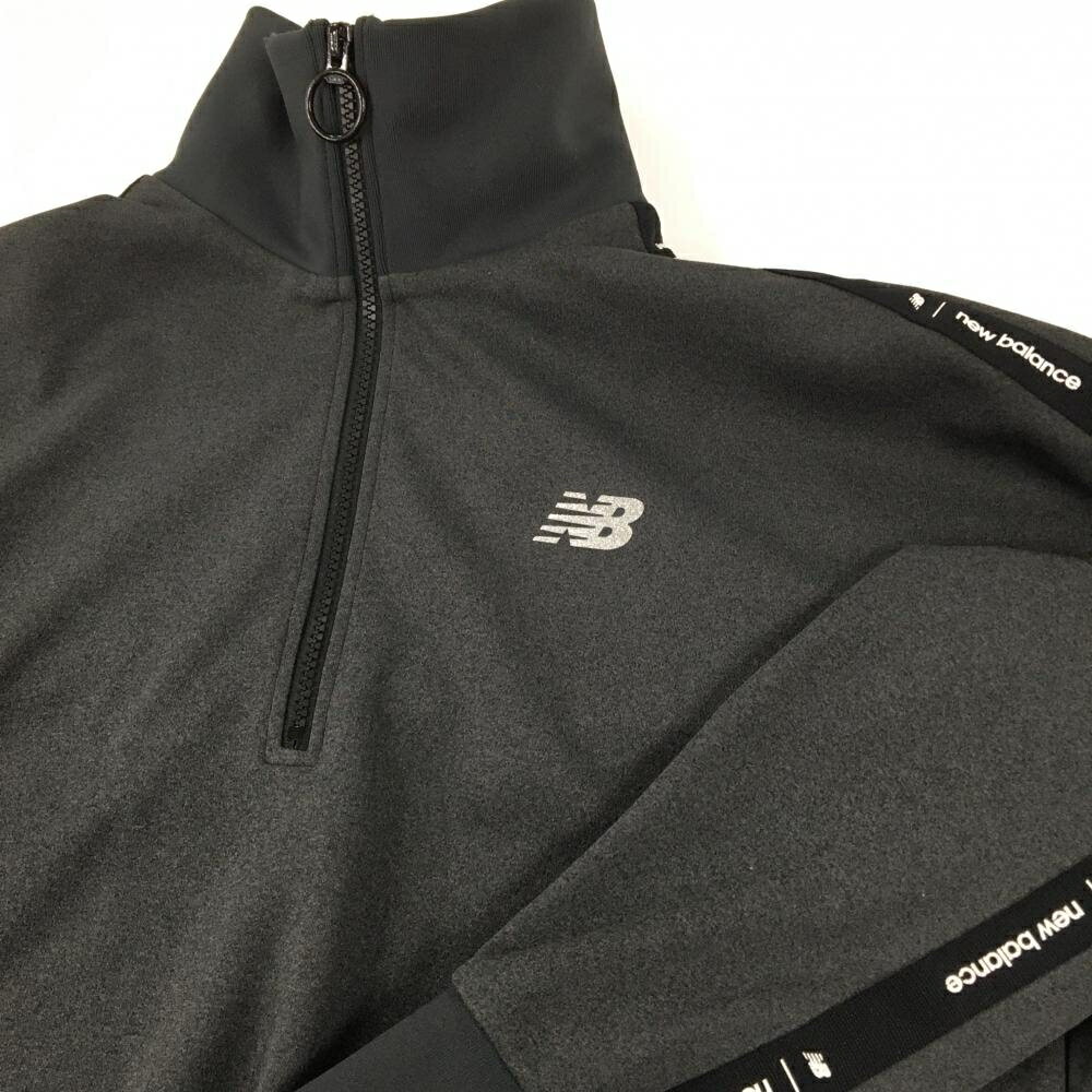 【美品】ニューバランスゴルフ ハイネックワンピース ダークグレー ハーフジップ ...