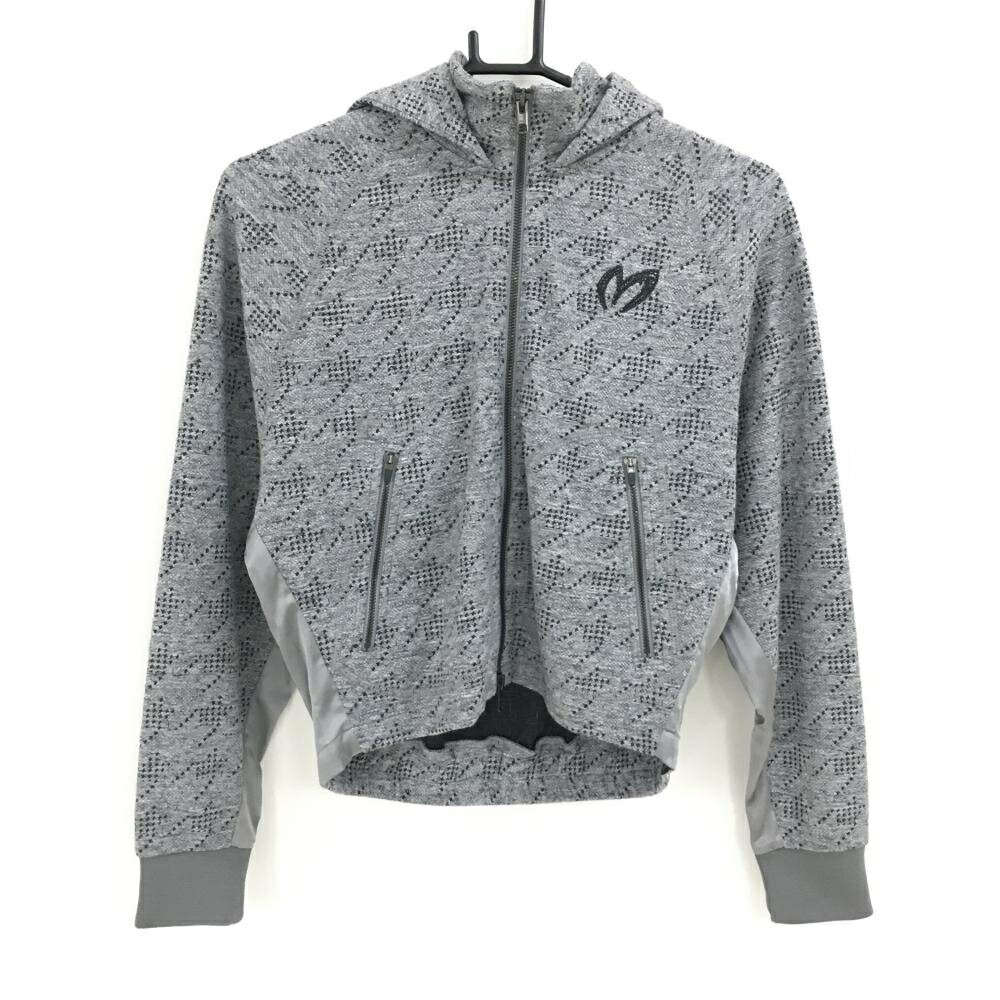 Untitled Sport - 【超美品】マスターバニー ジップパーカー グレー×黒 袖下・サイド異素材 ジャケット レディース 0(S) ゴルフウェア MASTER BUNNY EDITION