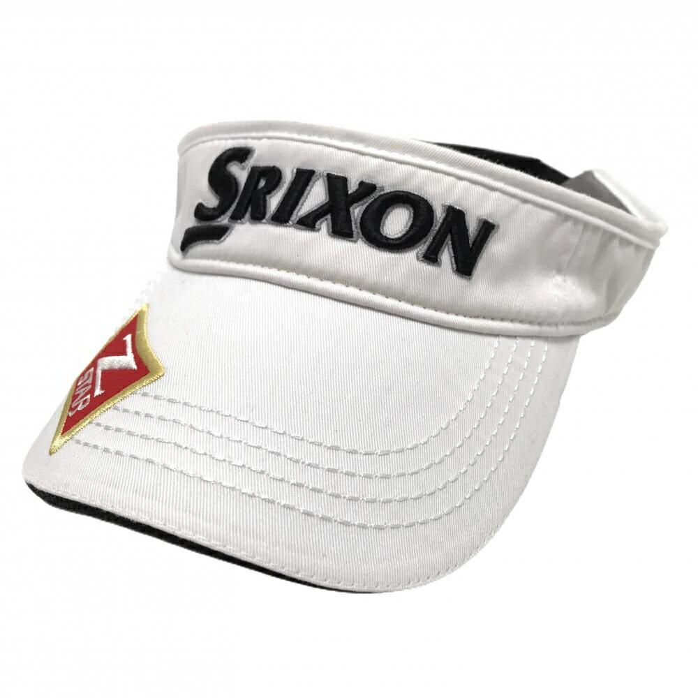 Other - 【美品】スリクソン サンバイザー 白×黒 ZSTAR F(54～60cm) ゴルフウェア SRIXON