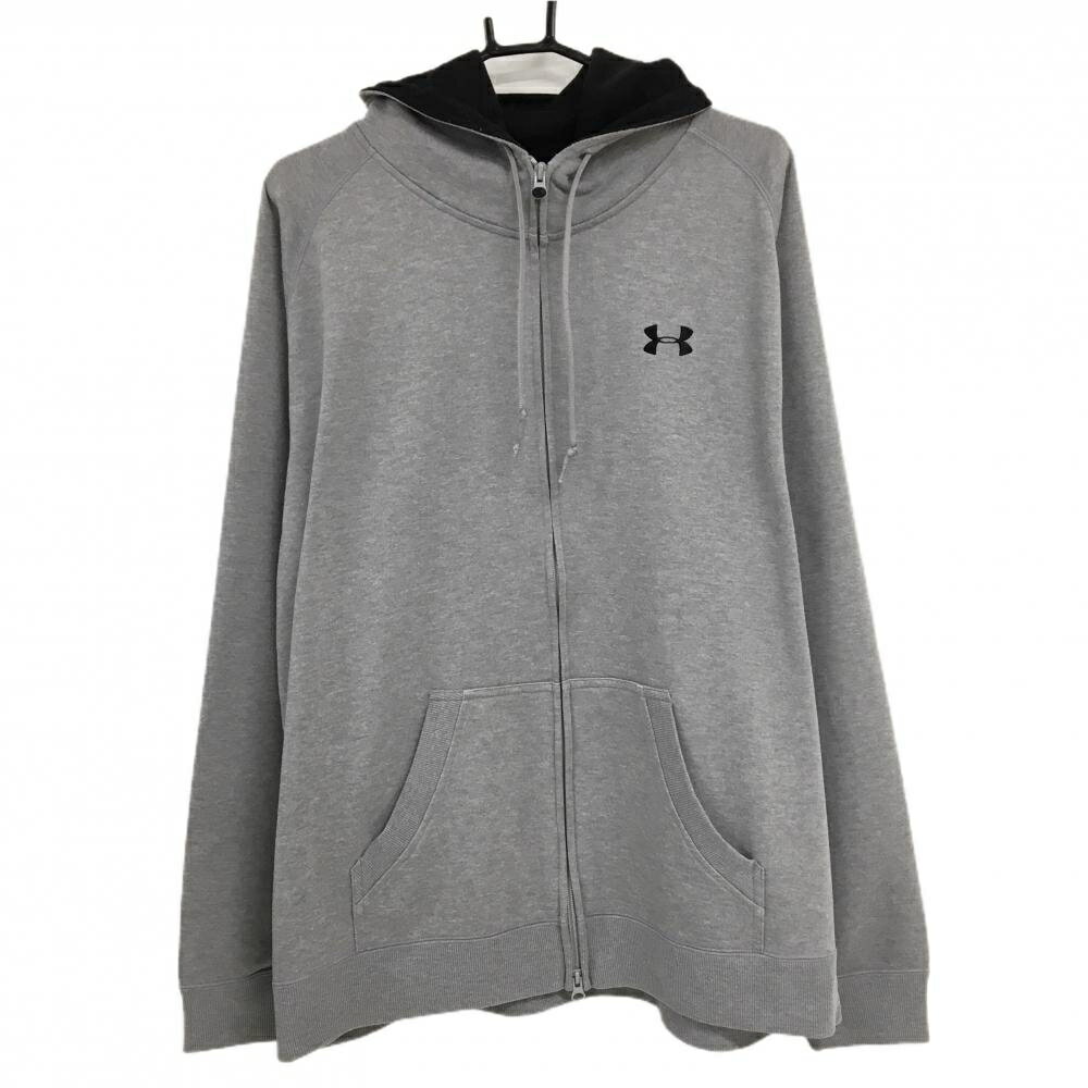 商品説明 ブランド UNDER ARMOUR アイテム ジップパーカー 表記サイズ XXL ※海外サイズの場合もございます。必ず実寸サイズをご確認ください。 実寸サイズ 　ゆき丈：約93.5cm　身幅：約62cm　着丈：約70.5cmv ※実寸サイズの採寸方法については、こちらをご覧ください。 ★実寸サイズは平台に平置きして外寸を測定しており、商品によっては若干の誤差が生じます。数cmの誤差は予めご了承くださいませ。 特徴・仕様 大きいサイズ 適応時期 春 ・ 秋 商品ランク B+ コメント 袖口汚れ、フード縁・腹部他毛羽立ち 商品ランク（ゴルフウェア） N 新品（タグ付き) S 新品未使用品（タグなし） A+ 使用感や汚れ等がない、または目立たない綺麗な中古品 A 使用感や汚れ等が少ない美品や良品 B+ 使用感や中小の汚れ等がある一般的な中古品 B 使用感や大中の汚れ等がある一般的な中古品 C 使用感や大中の汚れ、小さな穴等がある中古品 商品ランク（ゴルフシューズ） N 新品（タグ付き) S 新品未使用品（タグなし） A+ しわや汚れ等がない、または少ない綺麗な中古品 A しわや小さな汚れはあるが、使用感が少ない美品や良品 B+ しわや中小の汚れ、使用感がある一般的な中古品 B しわや大中の汚れ、使用感がある一般的な中古品 C しわや大中の汚れ、使用感がある中古品 D しわや大きな汚れ、使用感がある中古品 &nbsp;★A+～CランクはUSED品となりますので、神経質な方はご入札をお控えください。 &nbsp;★Nランクは新品商品ですが、一部保管時による汚れ等があります。商品説明や写真で必ずご確認ください。　