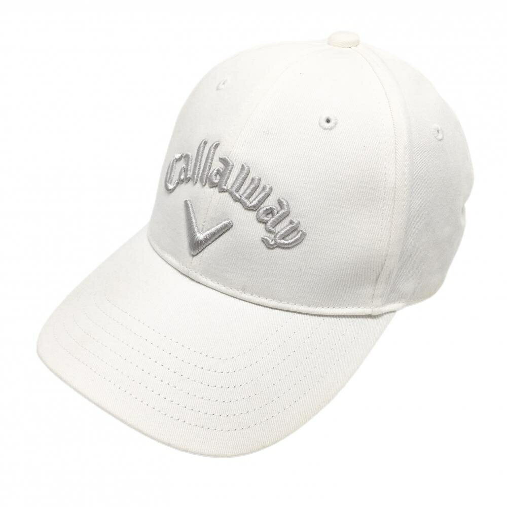 CALLAWAY - キャロウェイ キャップ 白×ライトグレー ロゴ刺しゅう FR ゴルフウェア 2024年モデル Callaway