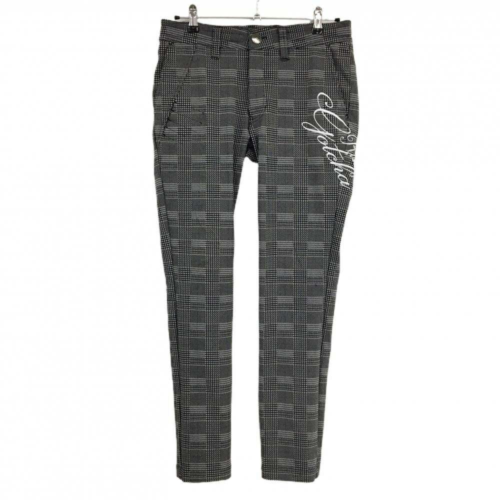 Pants - 【超美品】ガッチャゴルフ パンツ 白×黒 グレンチェック ストレッチ ウエスト調節紐 メンズ M ゴルフウェア GOTCHA GOLF